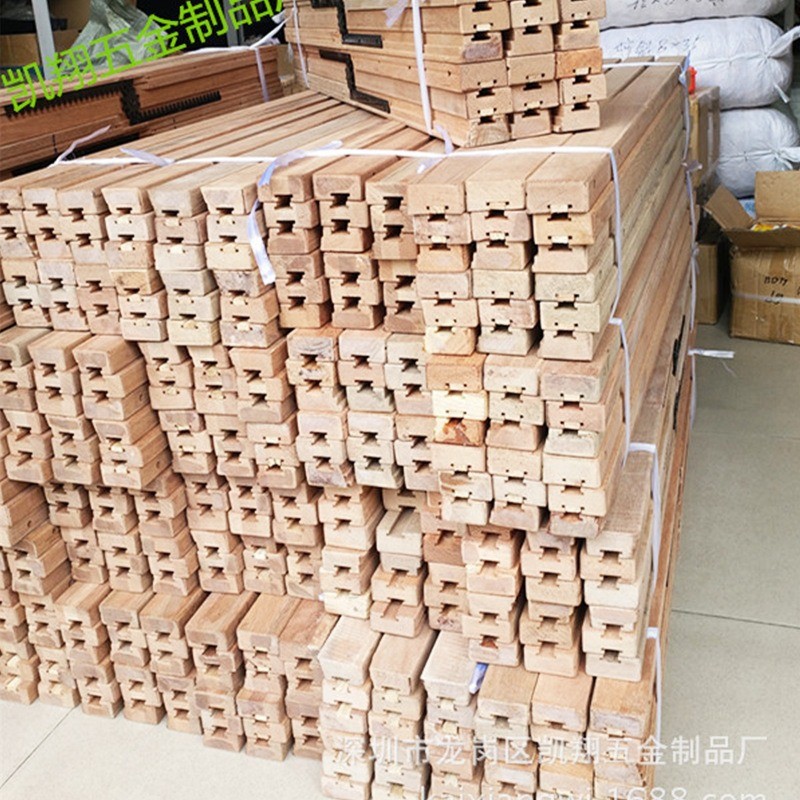 定制厂家伸缩实木中凸中凹实木滑轨功能餐桌木滑道 家装木制导轨图2