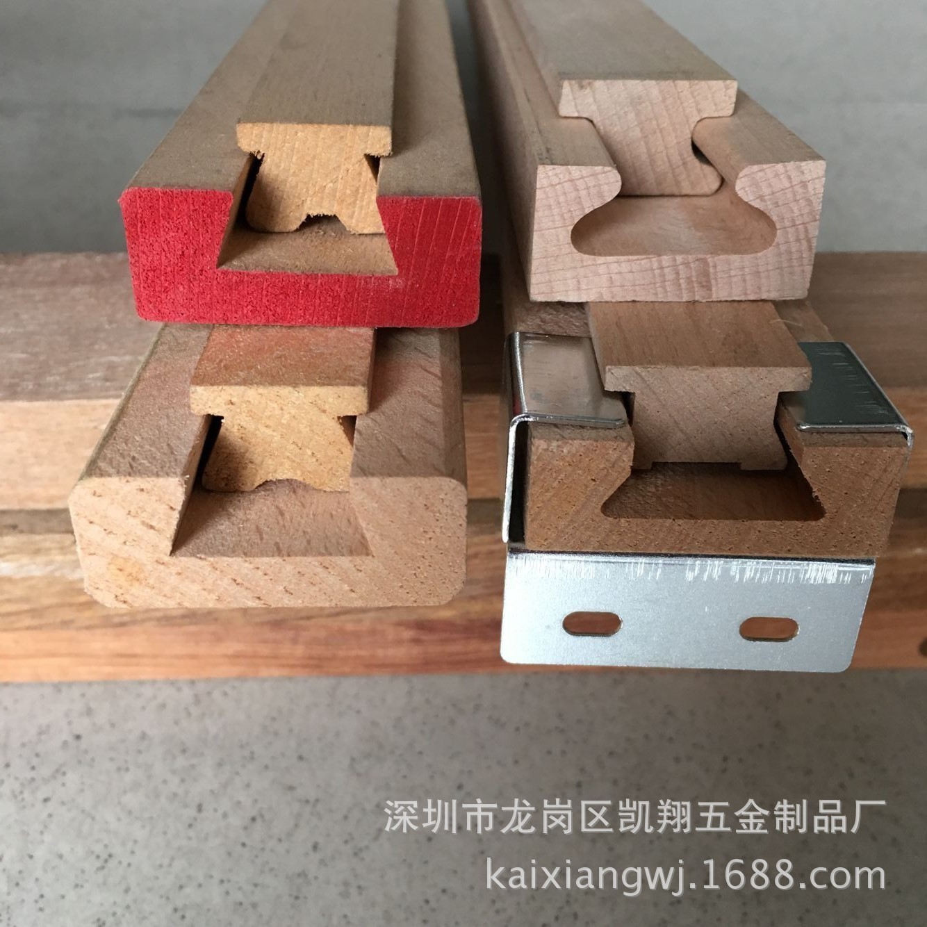 实木滑轨 二节实木抽屉滑轨 木制家具家装用导轨 家具五金导轨图3