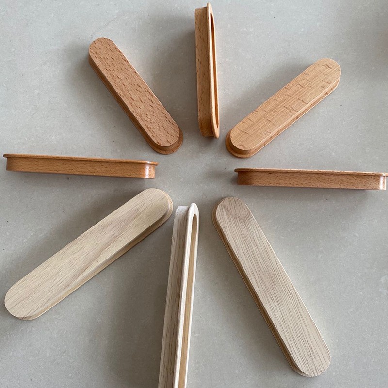 厂家木制家装五金配件 价格实惠暗抽手家具配件 中式抽屉实木拉手图2